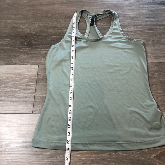 Adidas Green Racerback Womens Athletic Tank Top Size Small - Picture 4 of 9